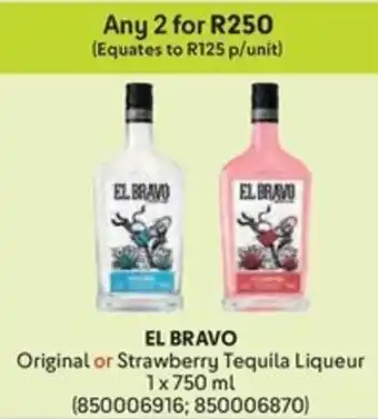 Makro EL BRAVO Original or Strawberry Tequila Liqueur offer