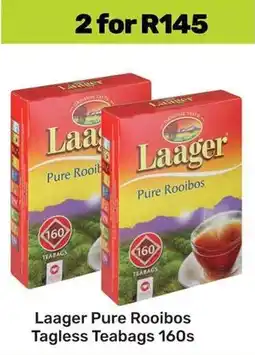 Game Laager Pure Rooibos Tagless Teabags offer