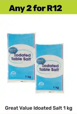 Game Great Value Idoated Salt offer