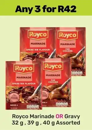 Game Royco Marinade OR Gravy Assorted offer