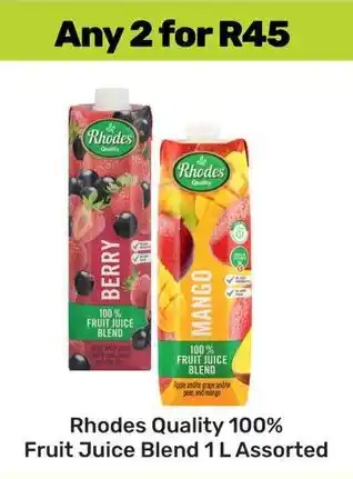Game Rhodes Quality 100% Fruit Juice Blend Assorted offer