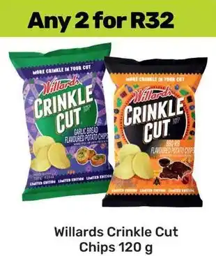 Game Willards Crinkle Cut Chips offer