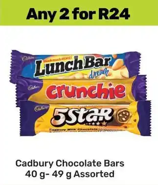 Game Cadbury Chocolate Bars Assorted offer