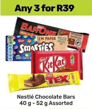 Game Nestlé Chocolate Bars Assorted offer