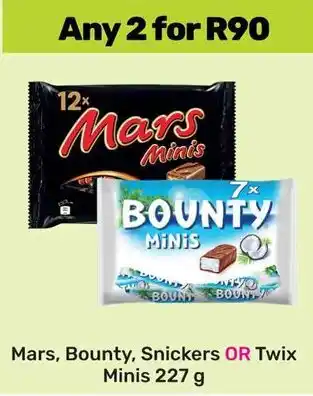 Game Mars, Bounty, Snickers OR Twix Minis offer