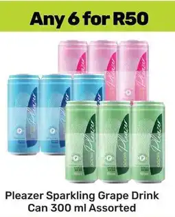 Game Pleazer Sparkling Grape Drink Can Assorted offer