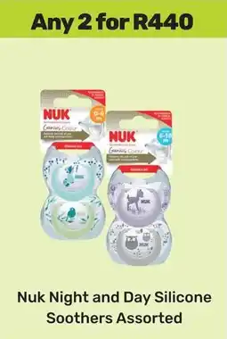 Game Nuk Night and Day Silicone Soothers Assorted offer