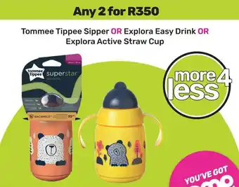 Game Tommee Tippee Sipper OR Explora Easy Drink OR Explora Active Straw Cup offer