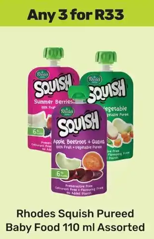Game Rhodes Squish Pureed Baby Food Assorted offer