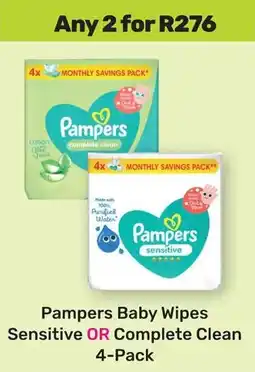 Game Pampers Baby Wipes Sensitive OR Complete Clean offer