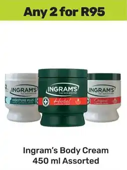 Game Ingram's Body Cream Assorted offer