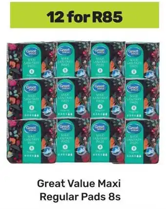 Game Great Value Maxi Regular Pads offer