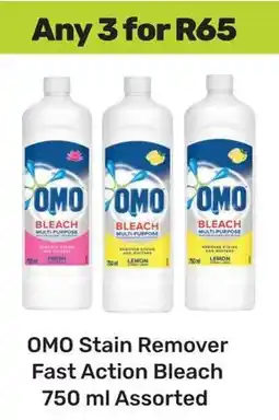 Game OMO Stain Remover Fast Action Bleach Assorted offer