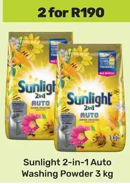 Game Sunlight 2-in-1 Auto Washing Powder offer