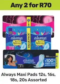 Game Always Maxi Pads Assorted offer