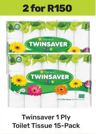Game Twinsaver 1 Ply Toilet Tissue offer