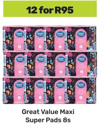 Game Great Value Maxi Super Pads offer