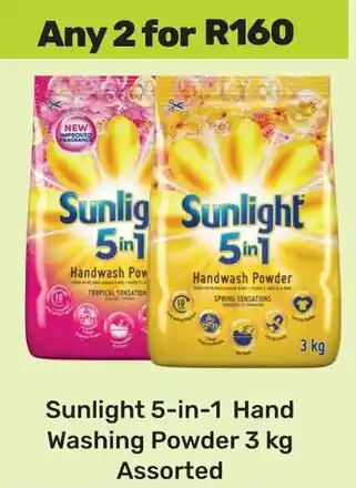 Game Sunlight 5-in-1 Hand Washing Powder Assorted offer