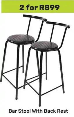 Game Bar Stool With Back Rest offer