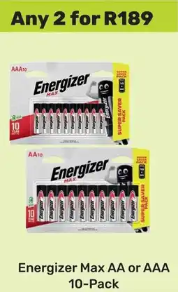 Game Energizer Max AA or AAA offer