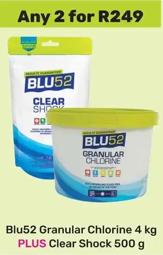 Game Blu52 Granular Chlorine PLUS Clear Shock offer