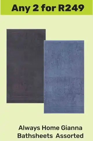 Game Always Home Gianna Bathsheets Assorted offer