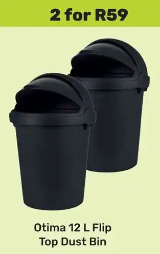 Game Otima Flip Top Dust Bin offer