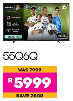 Game Hisense 55" Smart QLED 4K TV offer