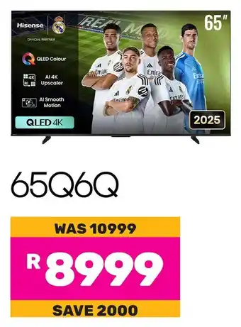 Hisense 65" Smart QLED 4K TV