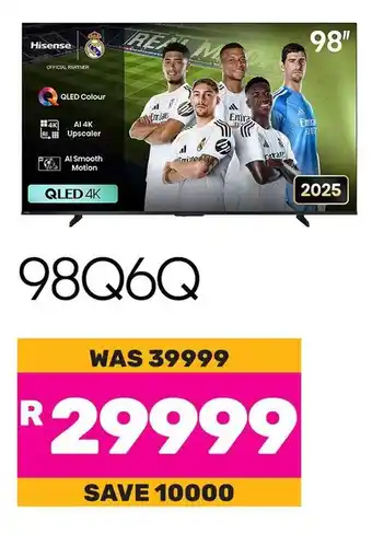 Hisense 98" Smart QLED 4K TV