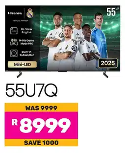 Game Hisense 55" Smart 144Hz Mini-LED TV offer