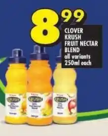 Shoprite Clover krush fruit nectar blend offer