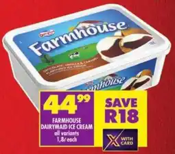 Shoprite Farmhouse dairymaid ice cream offer