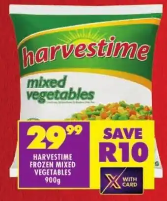 Shoprite Harvestime frozen mixed vegetables offer