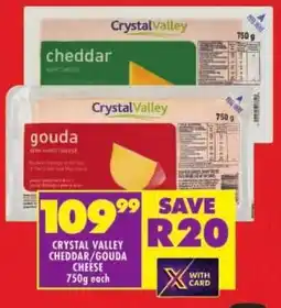 Shoprite Crystal valley cheddar/ gouda cheese offer