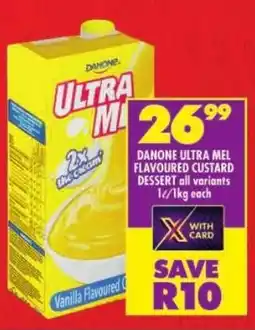 Shoprite Danone ultra mel flavoured custard dessert offer