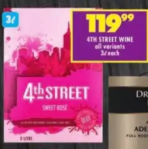 Shoprite 4th street wine offer
