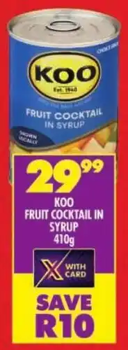 Shoprite Koo fruit cocktail in syrup offer