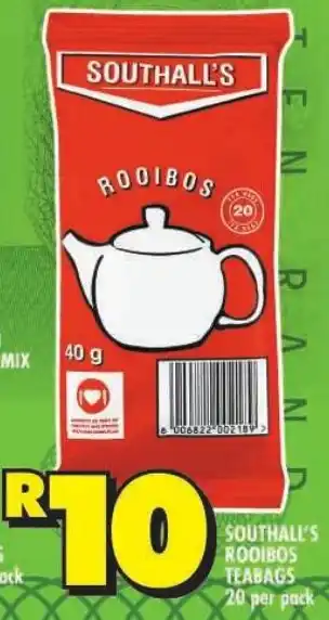 Shoprite Southall's rooibos teabags offer