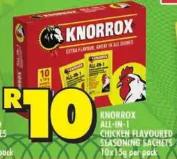 Shoprite Knorrox all-in-1 chicken flavoured seasoning sachets offer