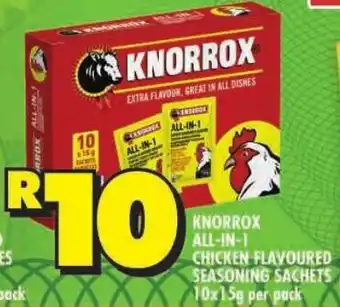 Shoprite Knorrox all-in-1 chicken flavoured seasoning sachets offer