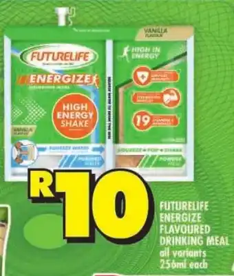 Shoprite Futurelife energize flavoured drinking meal offer