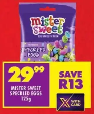 Shoprite Mister sweet speckled eggs offer