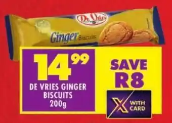 Shoprite De vries ginger biscuits offer