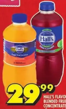 Shoprite Hall's flavoured blended fruit drink concentrate offer