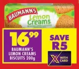 Shoprite Baumann's lemon creams biscuits offer