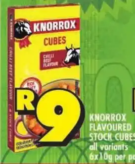 Shoprite Knorrox flavoured stock cubes offer