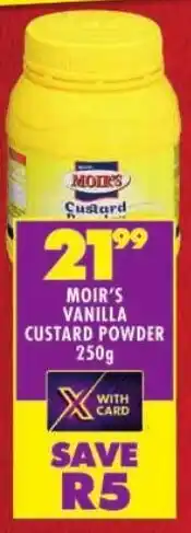 Shoprite Moir's vanilla custard powder offer