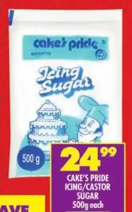 Shoprite Cake's pride icing/ castor sugar offer