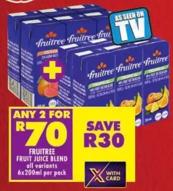 Shoprite Fruitree fruit juice blend offer